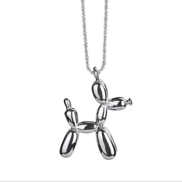 Jewelry - NEW TREND Silver Plated Balloon Dog Necklace Pendant